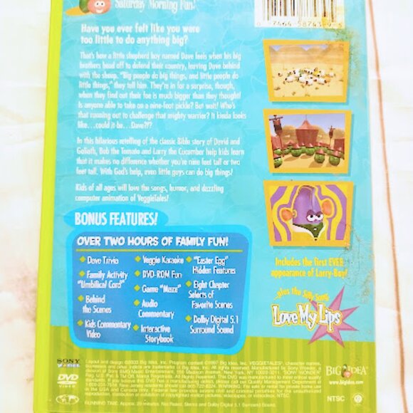 VeggieTales -Dave and the Giant Pickle Self esteem DVD - Picture 3 of 3